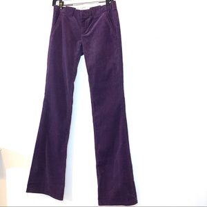 LaRok Purple Low Rise Corduroy Flare Pants